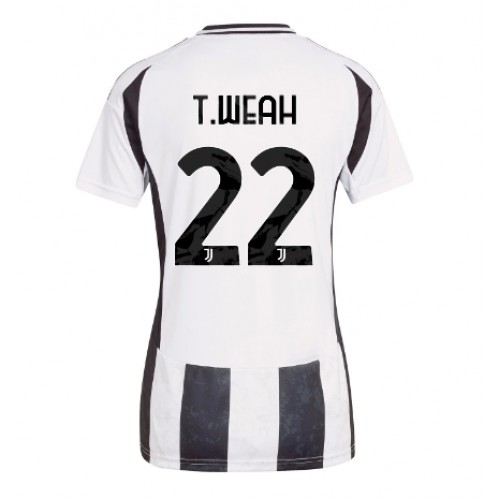 Fotballdrakt Dame Juventus Timothy Weah #22 Hjemmedrakt 2024-25 Kortermet